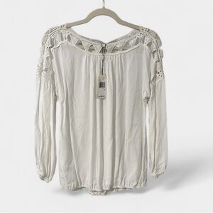 NWT Sophie Max ivory Babette blouse size S